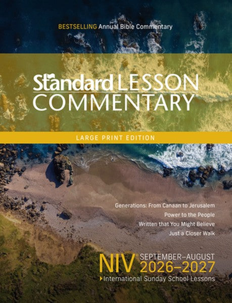Niv(r) Standard Lesson Commentary(r) Large Print Edition 2026-2027 14pt Verse-By-Verse Commentary Pronunciation Guide Co