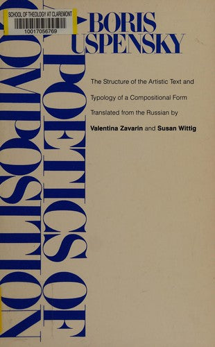 A Poetics of Composition: The Structure of the Artistic Text and Typology of a C - book cover
