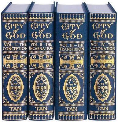 Mystical City of God: Volume I-IV by Ven Mary of Agreda (English) Hardcover Book - Good