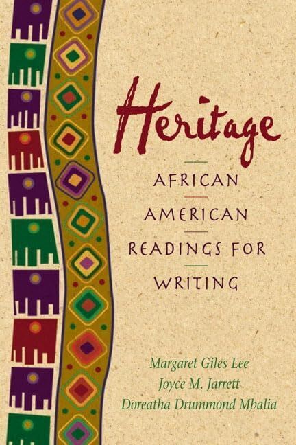 Heritage: African American Readings for Writers (2nd Edition) - Good