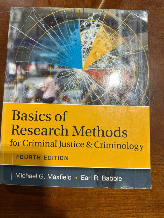 Basics of Research Methods For Criminal Justice & Criminology 4th Edition - Very Good - Very Good