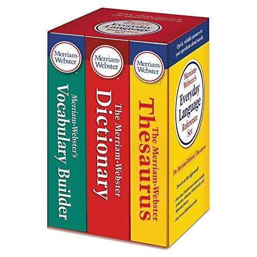 Merriam Webster Everyday Language Reference Set, Dictionary, Thesaurus, Vocabula - Good