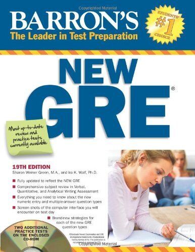 Barron's New GRE with CD-ROM