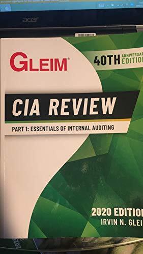 CIA 1 Acad 2020 Paperback Gleim