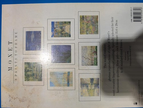 Monet Art Prints Portfolio Set of 8 - 14x11 inch Claude Monet Reproductions