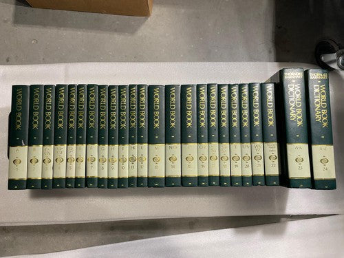 World Book Encyclopedia 1990 Complete 24 Volume Set Reference Books