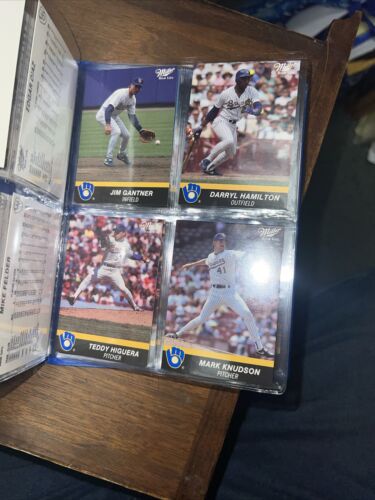 Miller High Life 1990 Milwaukee Brewers Commemorative Cards Album MLB Baseball