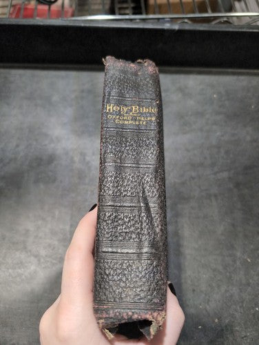 1895 Oxford Holy Bible S.S. Sunday School Teachers Edition Antique Victorian