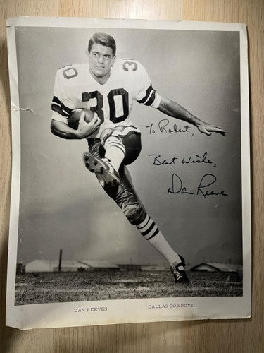 1960s Dallas Cowboys Dan Reeves Signed Book Vintage NFL Football