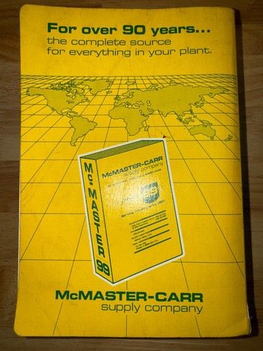 McMaster-Carr Catalog #99 Industrial Supply Reference Manual Parts Guide