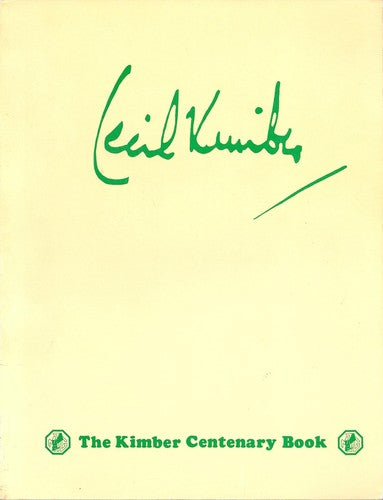The Cecil Kimber Centenary Book [Paperback] Jean Kimber Cook