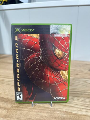 Spider-Man 2 (Microsoft Xbox, 2004) Complete With Manual Fast Free Shipping - Very Good