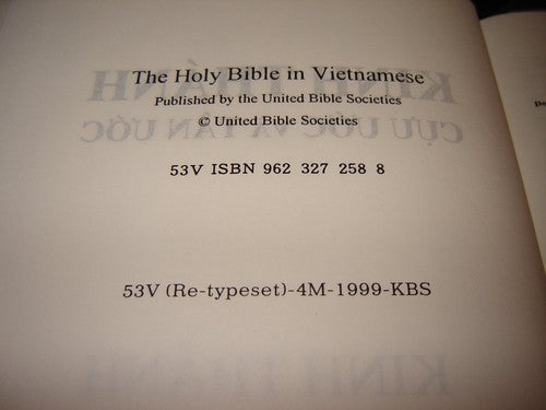 Vietnamese Bible FL Edition Paperback - Vietnamese Language Holy Scripture