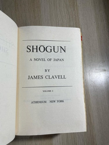 Shogun James Clavell Complete 2 Volume Set Novel Japan Historical Fiction