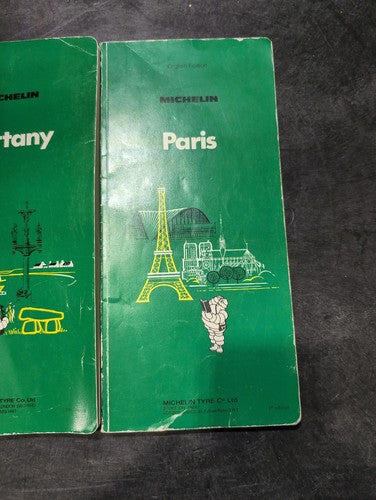 Michelin Guide Paris Brittany Austria Travel Guidebooks Set Vintage Maps