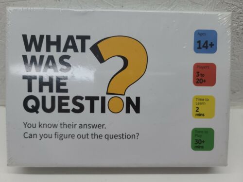 What Was The Question? Game night creations game, free shipping!!