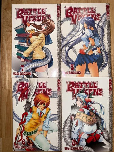 Battle Vixens Vol 1-12 English Manga Complete Series Paperback Yuji Shiozaki OOP