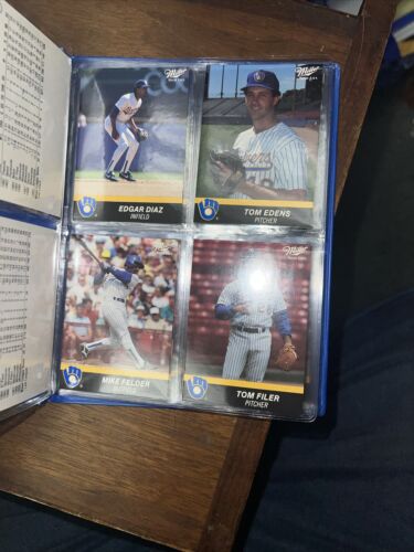 Miller High Life 1990 Milwaukee Brewers Commemorative Cards Album MLB Baseball