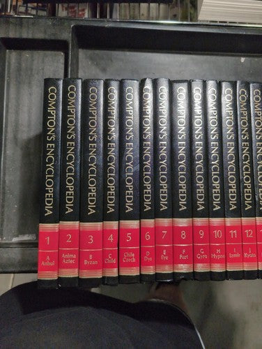 Compton's Encyclopedia 1988 Complete 26 Volume Set Red Hardcover Reference