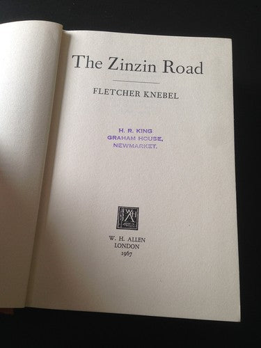The Zinzin Road by Fletcher Knebel [Hardcover] Fletcher Knebel