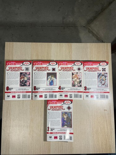 Vampire Knight Manga Volumes 2-6 Set Matsuri Hino VIZ Media