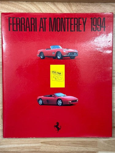 Ferrari at Monterey 1994 Official Event Program Book Historic Races