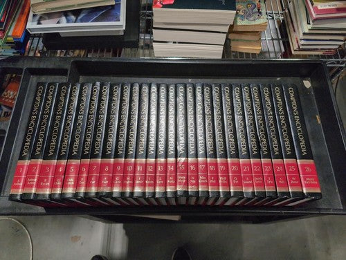 Compton's Encyclopedia 1988 Complete 26 Volume Set Red Hardcover Reference