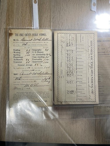 Antique Report Cards Commencement Programs 1898 1900 1909 School Ephemera