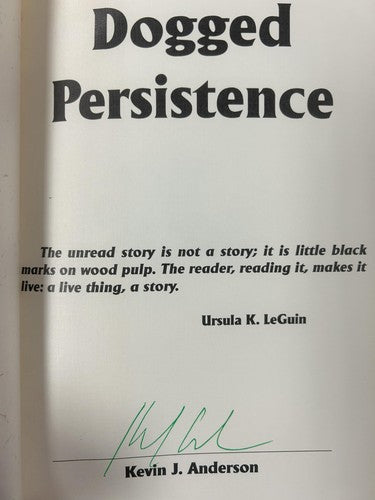Dogged Persistence [Hardcover] Kevin J. Anderson and Dave Dorman