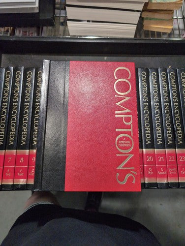 Compton's Encyclopedia 1988 Complete 26 Volume Set Red Hardcover Reference