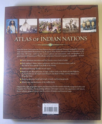 Atlas of Indian Nations by Anton Treuer National Geographic Native American