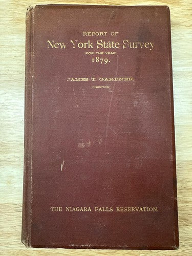 Report of NEW YORK State Survey 1879 Niagara Falls Reservation