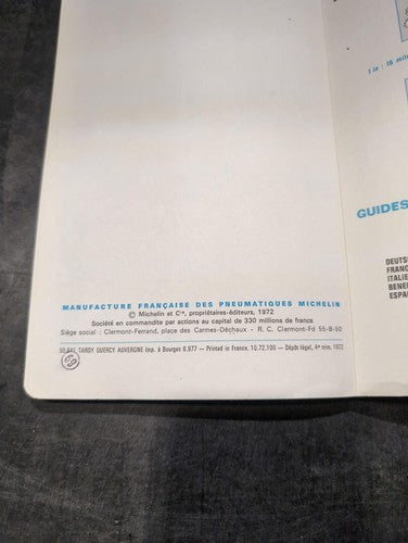 Michelin Guide Paris Brittany Austria Travel Guidebooks Set Vintage Maps