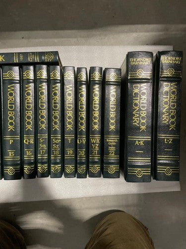 The World Book 1996 22 Volumes W/ Dictionary & '97 Year Book
