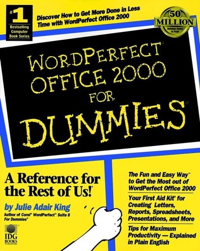 WordPerfect Office 2000 For Dummies by Julie Adair King Computer Software Guide