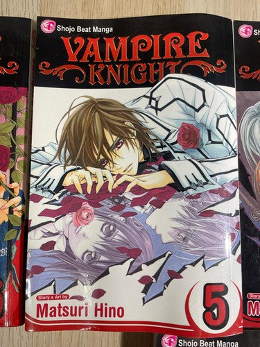 Vampire Knight Manga Volumes 2-6 Set Matsuri Hino VIZ Media