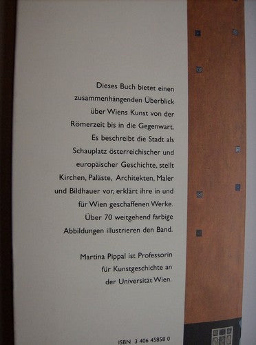 Kleine Kunstgeschichte Wiens by Martina Pippal Vienna Art History German