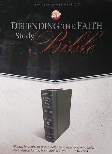 Deending the Faith Study Bible (NKJV) [Leather Bound] Staff of Apologetics