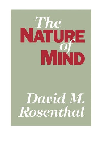 The Nature of Mind by David M. Rosenthal - Philosophy Psychology Paperback
