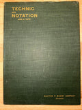 Technic and Notation as Applied to the Pianoforte John Tufts 1898 1st Edition