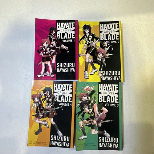 Hayate Cross Blade Manga Vol 1-4 Complete Set Shizuru Hayashiya Japanese