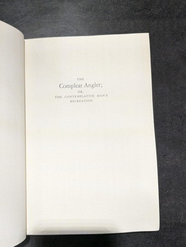 The Compleat Angler by Izaak Walton 1976 Edition Fishing Classic