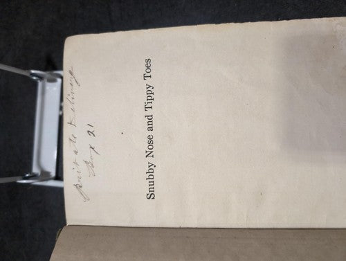 Snubby Nose and Tippy Toes 1917 Laura Rountree Smith Vintage Children's Book