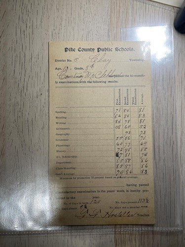 Antique Report Cards Commencement Programs 1898 1900 1909 School Ephemera