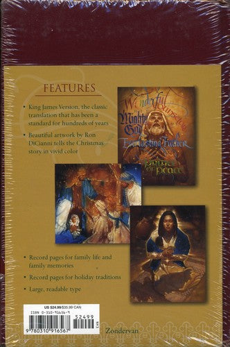 Family Bible Christmas Edition KJV King James Version Holy Bible