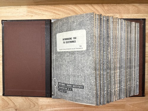 National Radio Institute Course books Radio TV Repair and Electronics 2 sets