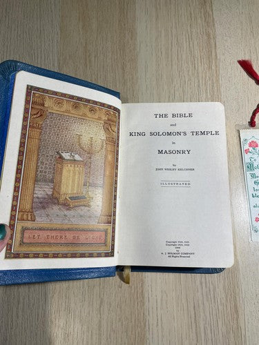 Masonic Holy Bible 1940 Bethlehem Lodge No. 453 Freemason Reference Book