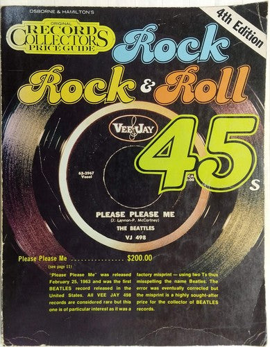 Rock, rock & roll 45's (Osborne & Hamilton's original record collectors price