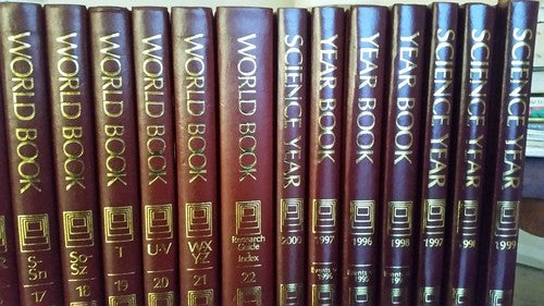 World Book Encyclopedia 1995 Complete 22 Volume Set Hardcover Reference