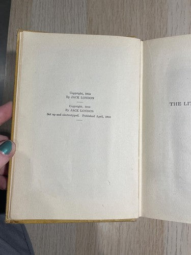The Little Lady in the Big House Jack London 1916 First Edition Vintage